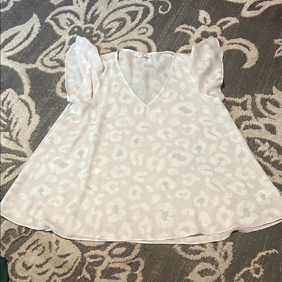 Buddy Love Cream Leopard Blouse - Picture 1 of 4